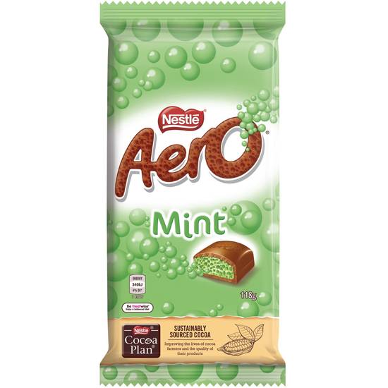 Aero Peppermint Milk Chocolate Block 118g