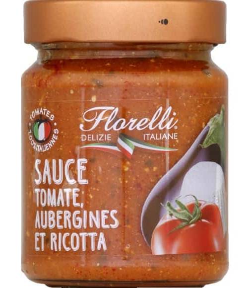 Florelli - Sauce tomate aubergine ricotta (250g)