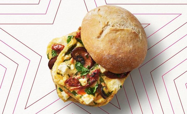 Pret's Veggie Breakfast Ciabatta