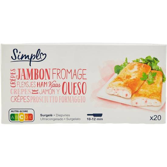 Simpl - Crêpes jambon fromage