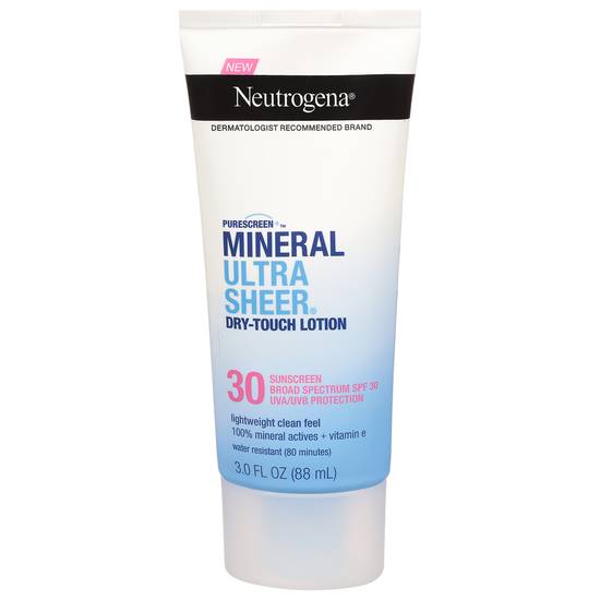 Neutrogena Mineral Ultrasheer Dry-Touch Spf 30 Sunscreen Lotion