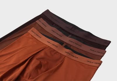 Pair of Thieves Quick Dry Poly Boxer Briefs, Men, M, Brown (3 ct)