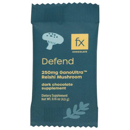 Fx Chocolate Defend Reishi Mushroom Dark Chocolate Supplement