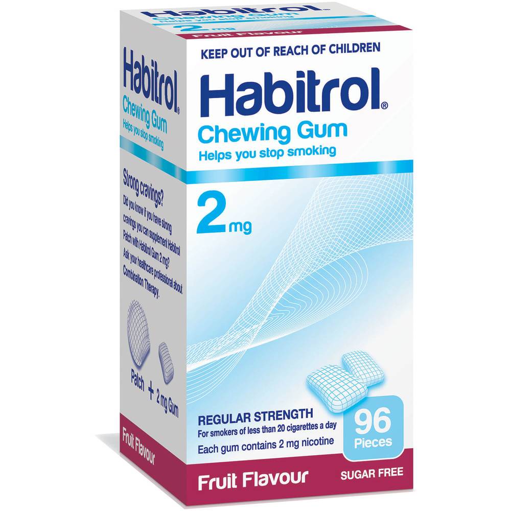 Habitrol Gum Fruit 2mg 96