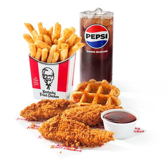 3 pc. Tenders & Waffles Combo