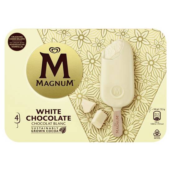 Glace chocolat blanc - Magnum - 300g