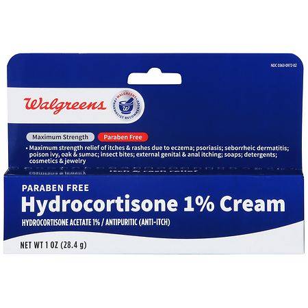 Walgreens Paraben Free Hydrocortisone 1% Cream (1 oz)