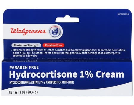 Walgreens Paraben Free Hydrocortisone 1% Cream (1 oz)