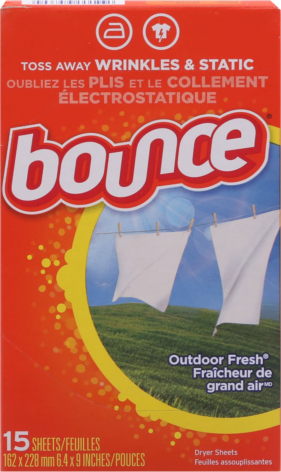 Bounce Outdoor Fresh Fabric Softener Sheets (2.4 oz)