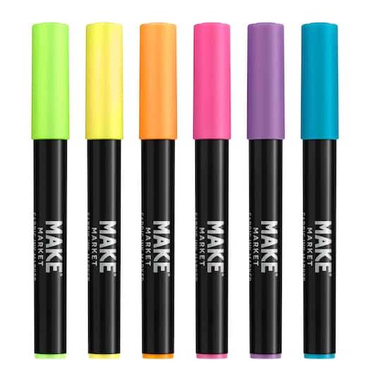 Make Market Fabric Inc Markers, Assorted (6 ct)