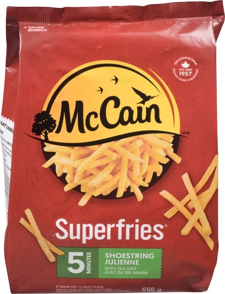 MCCAIN FRIES QUICK 5 MIN 12/650 G