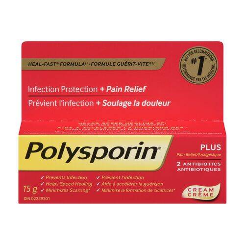 Polysporin Pain Relief Analgesic Cream (15 g)