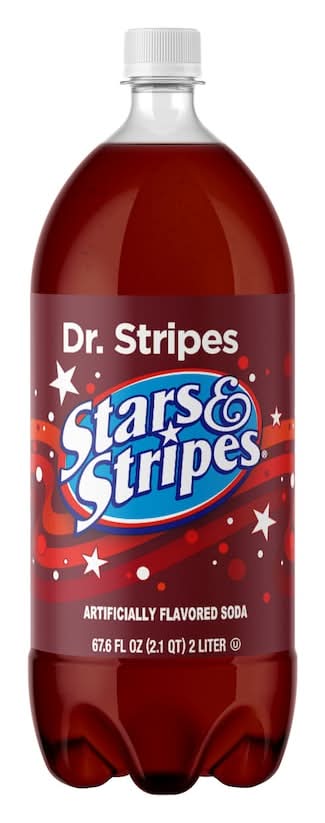 Stars & Stripes Dr. Stripes Flavored Soda (2 L)