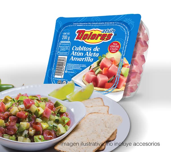 Dolores · Cubitos de atún aleta amarilla congelado (200 g)