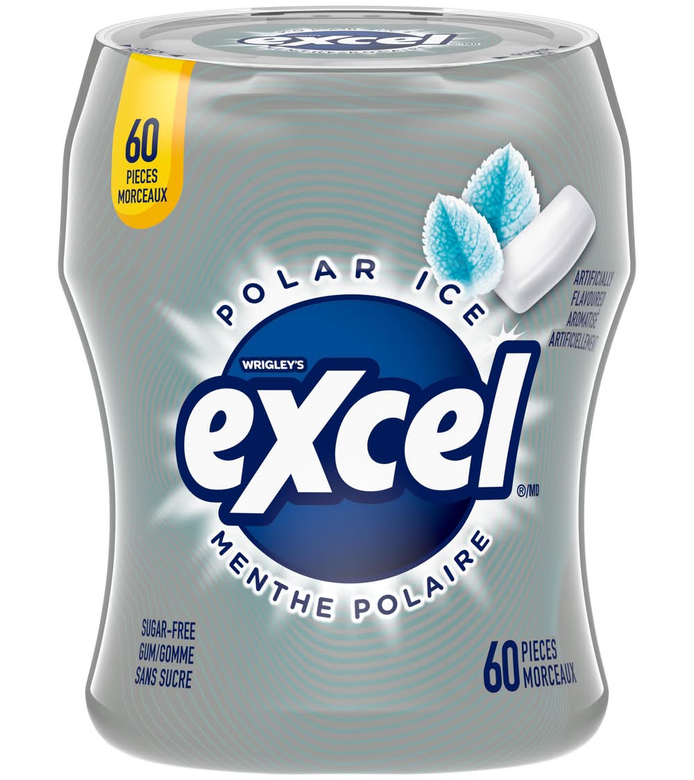Excel gomme à mâcher sans sucre - sugar-free chewing gum (menthe polaire)