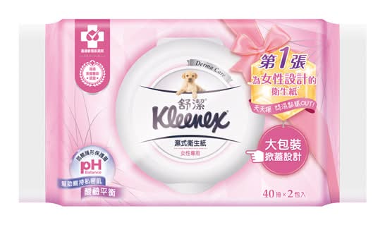 舒潔女性專用濕式衛生紙40PC <40PC抽 x 1 x 2Bag包>