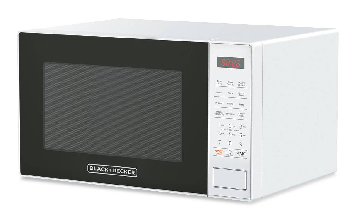 BLACK+DECKER · Microondas de 10 niveles, 35.5x47.2x28.4 cm, blanco