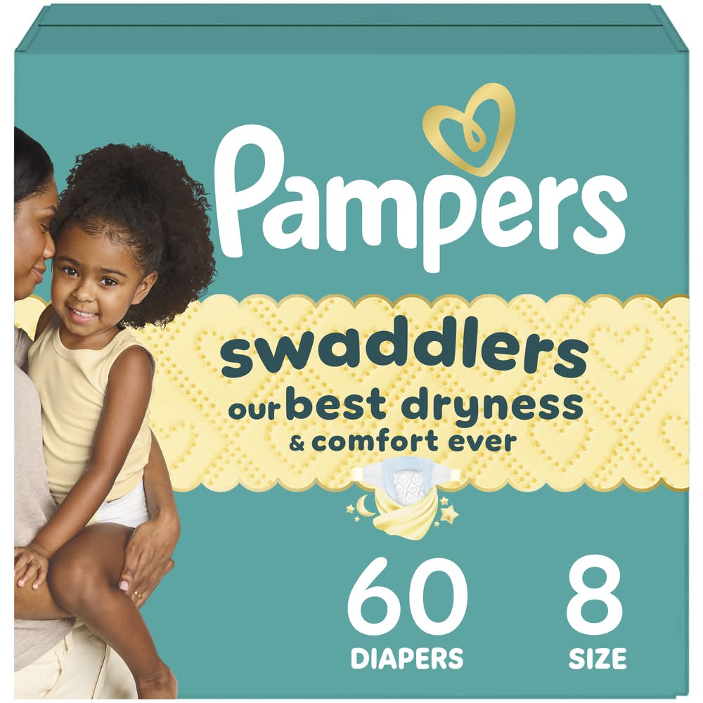 Pampers Swaddlers Active Baby Diapers (60 ct)