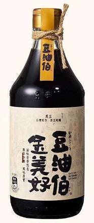 豆油伯金美好無添加糖釀造醬油500ml(黑豆醬油)(專櫃)^990113897