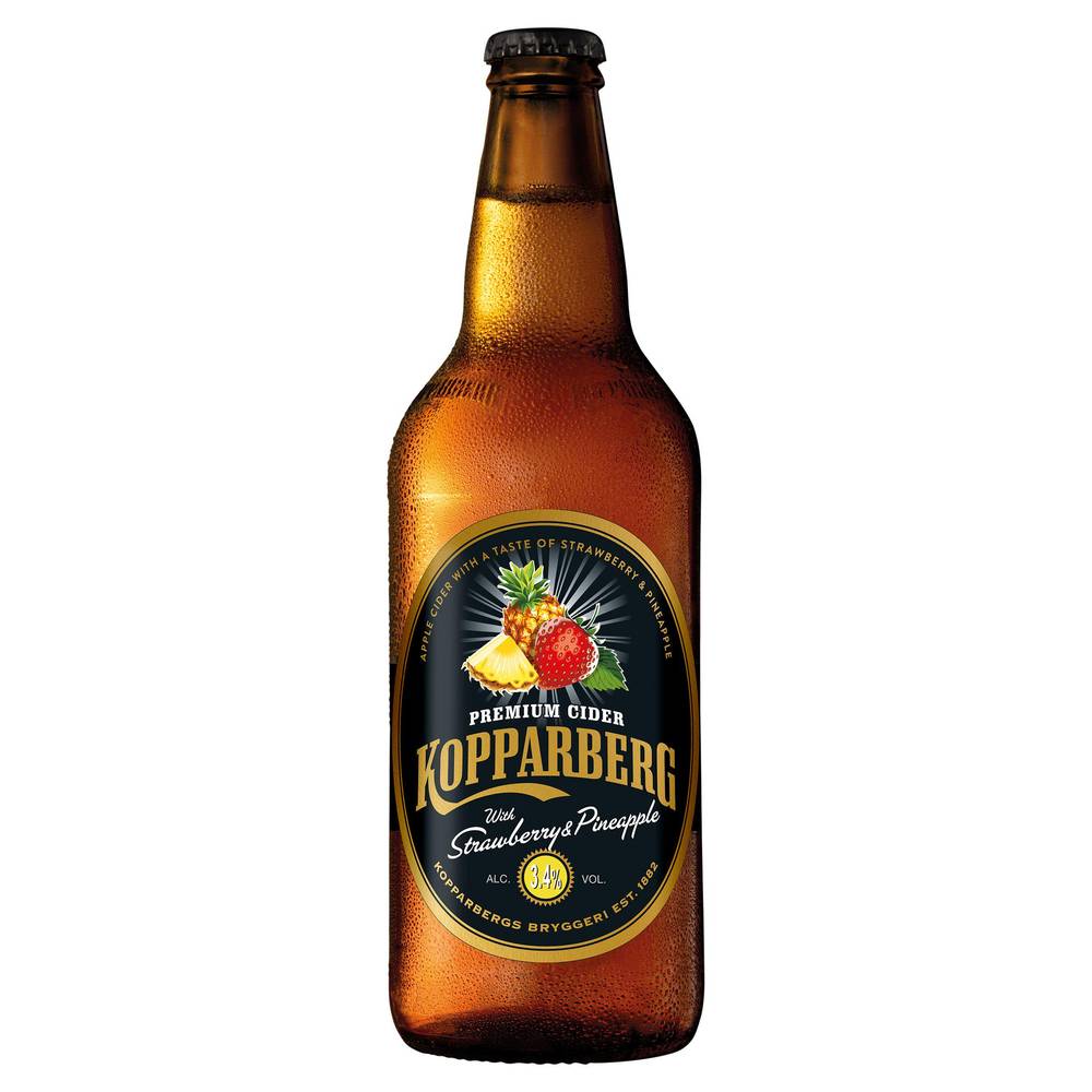 Kopparberg Premium Cider with Strawberry & Pineapple 500ml