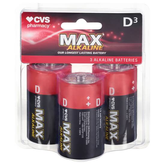 Cvs Pharmacy Max Alkaline Our Longest Lasting Batteries