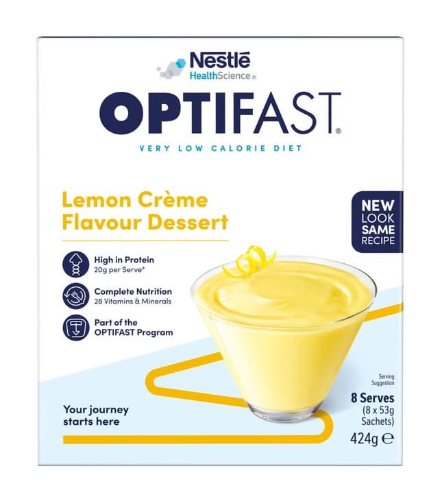 Optifast Dessert Lemon Creme 8 x 53g 8pk