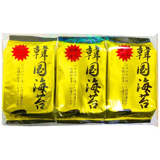 マルワ食品韓国海苔味付//8切8枚×3袋入