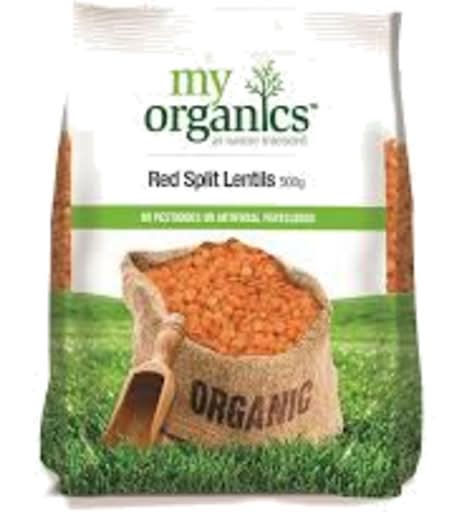 My Org Lentils Red Split 500g