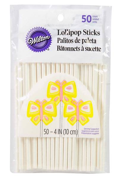 Wilton Treat Sticks, 4 in, White (50 ct)