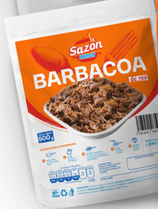 Barbacoa empaquetada (Bolsa de 500 gr)