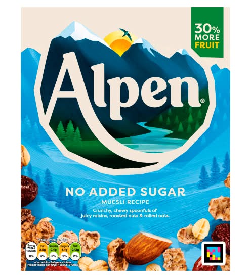 Alpen Muesli No Added Sugar (550g)