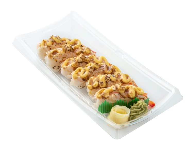 Zenshi 6 Piece Aburi Shrimp Nigiri Sushi