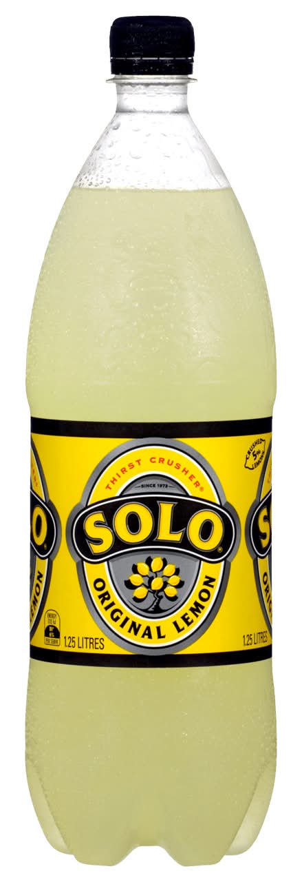 Solo Thirst Crusher Original Lemon Soft Drink Bottle 1.25L