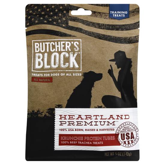 Butcher's Block Heartland Premium Beef Trachea Treats (5 oz)