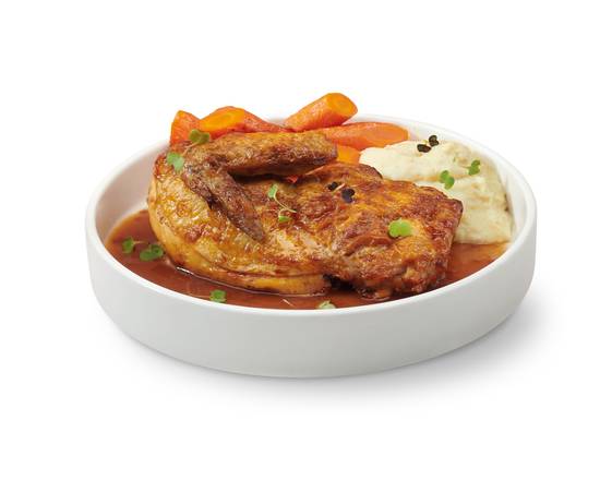 Pollo asado en salsa española