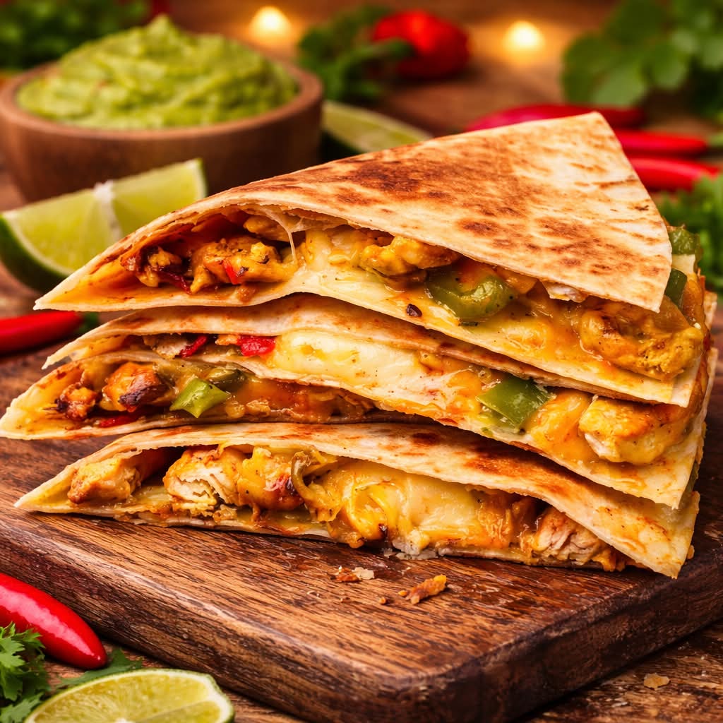 Le Spécial Chicken Quesadillas + Frites 🐓🇲🇽