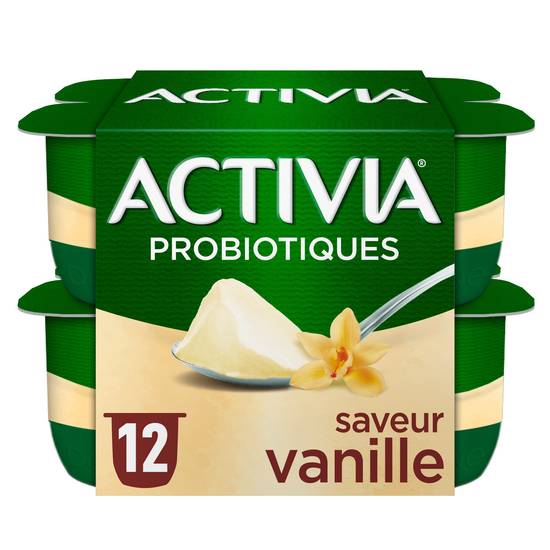 Activia - Probiotiques yaourt sucré (vanille)