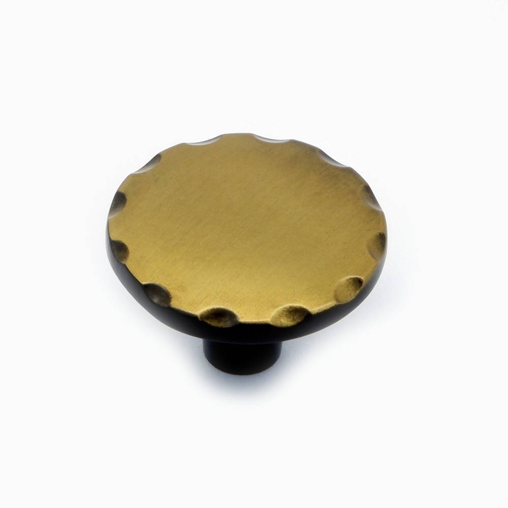 allen + roth Greta 1-1/10-in Antique Brass Round Transitional Cabinet Knob | Z833-28-ABH-D