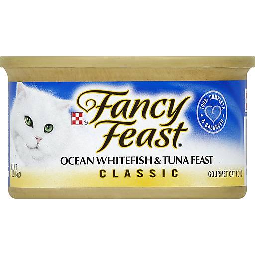 Fancy Feast Ocean Whitefish & Tuna Feast Classic Gourmet Cat Food