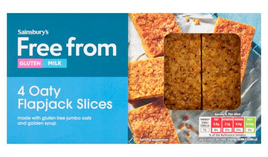 Sainsbury's Free From Oaty Flapjack Slices (4 pack)