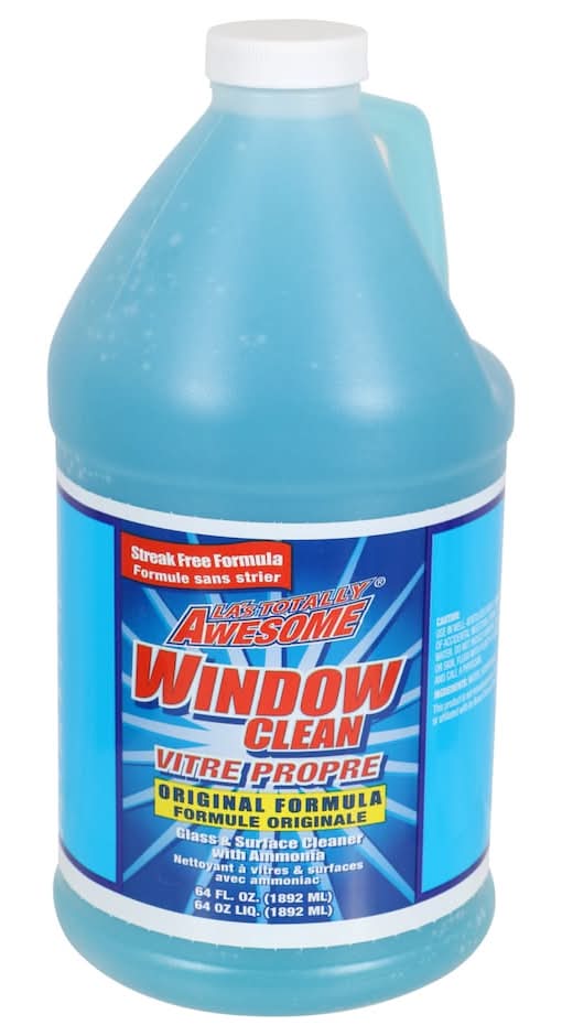 LA's Totally Awesome Window Clean Glass & Surface Cleaner With Ammonia (64 fl oz)