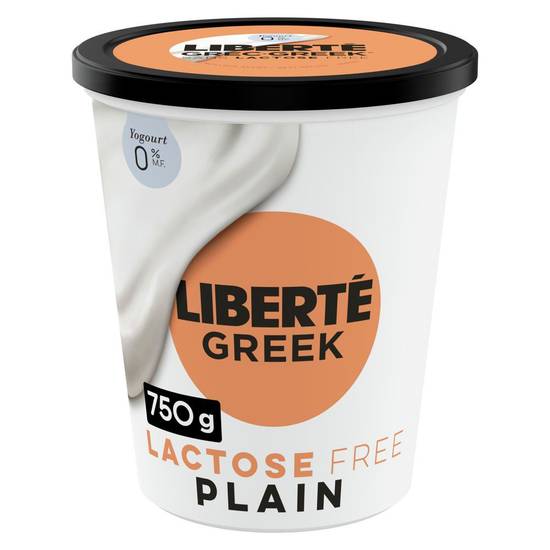Liberté Greek Yogurt Lactose Free Plain 0% (750 g)