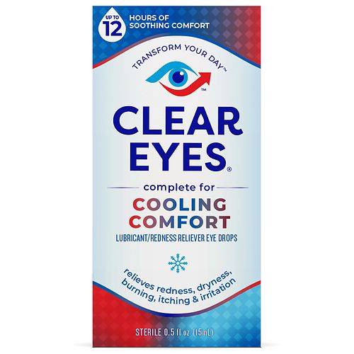 Clear Eyes Cooling Comfort Redness Relief Eye Drops - 0.5 fl oz