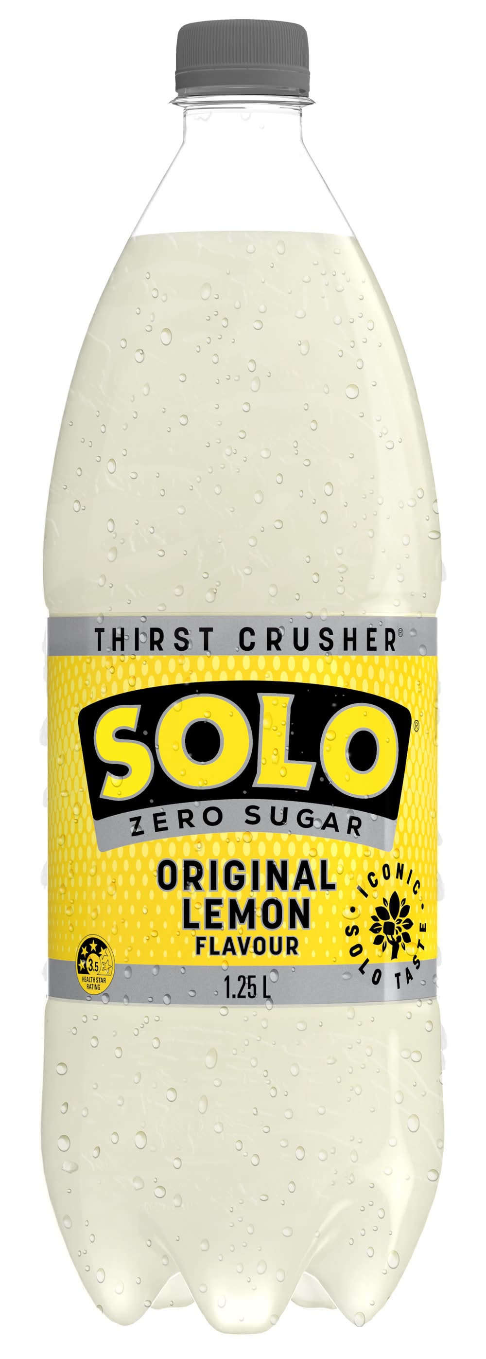 Solo Zero Sugar Soft Drink, Lemon (1.25L)