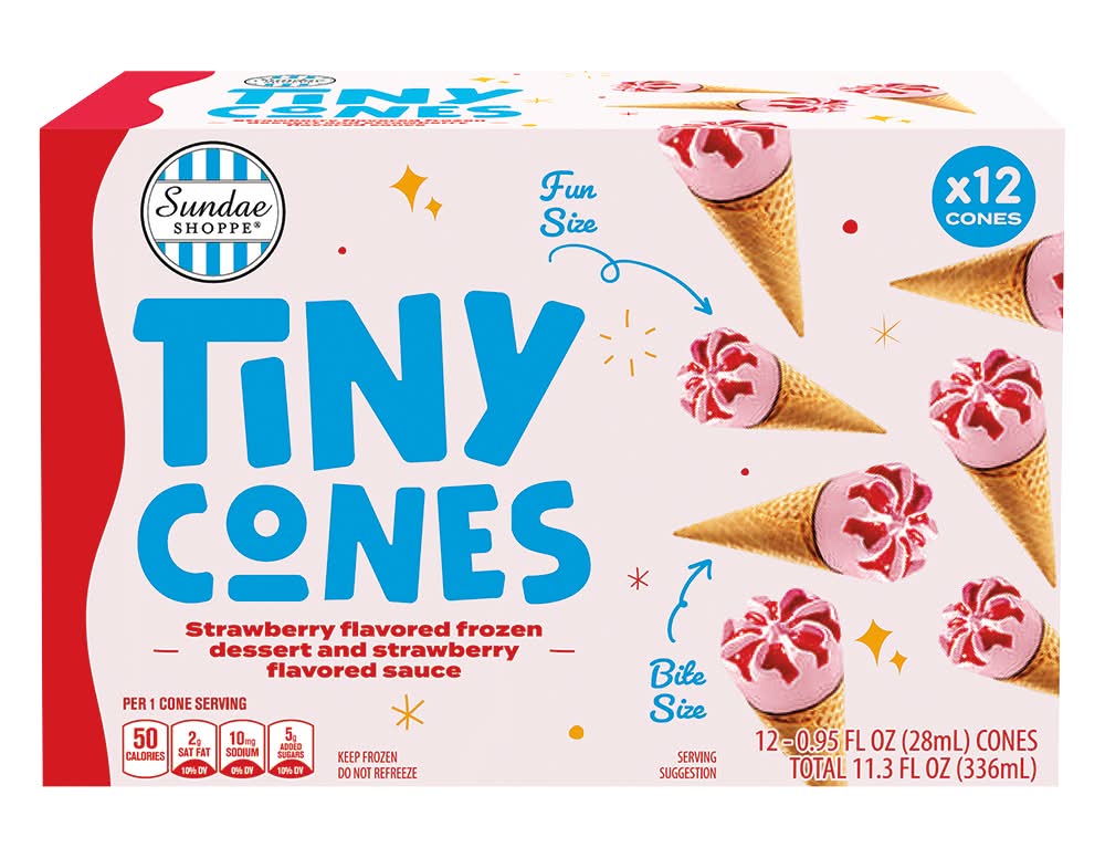 Sundae Shoppe Strawberry Tiny Cones