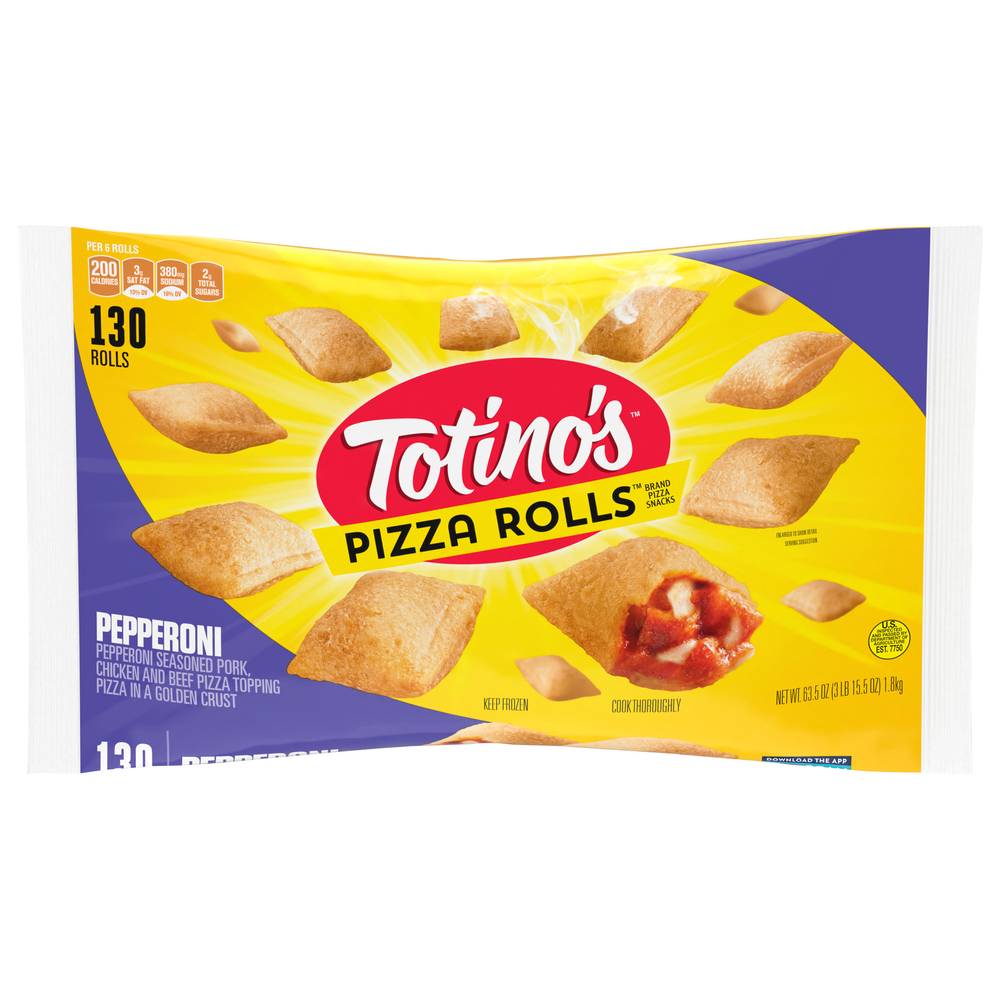 Totino's Pepperoni Pizza Rolls (3.96 lbs, 130 ct)