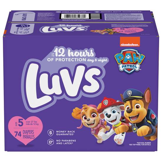 Luvs Triple Leakguards Extra Absorbent Diapers (74 ct)
