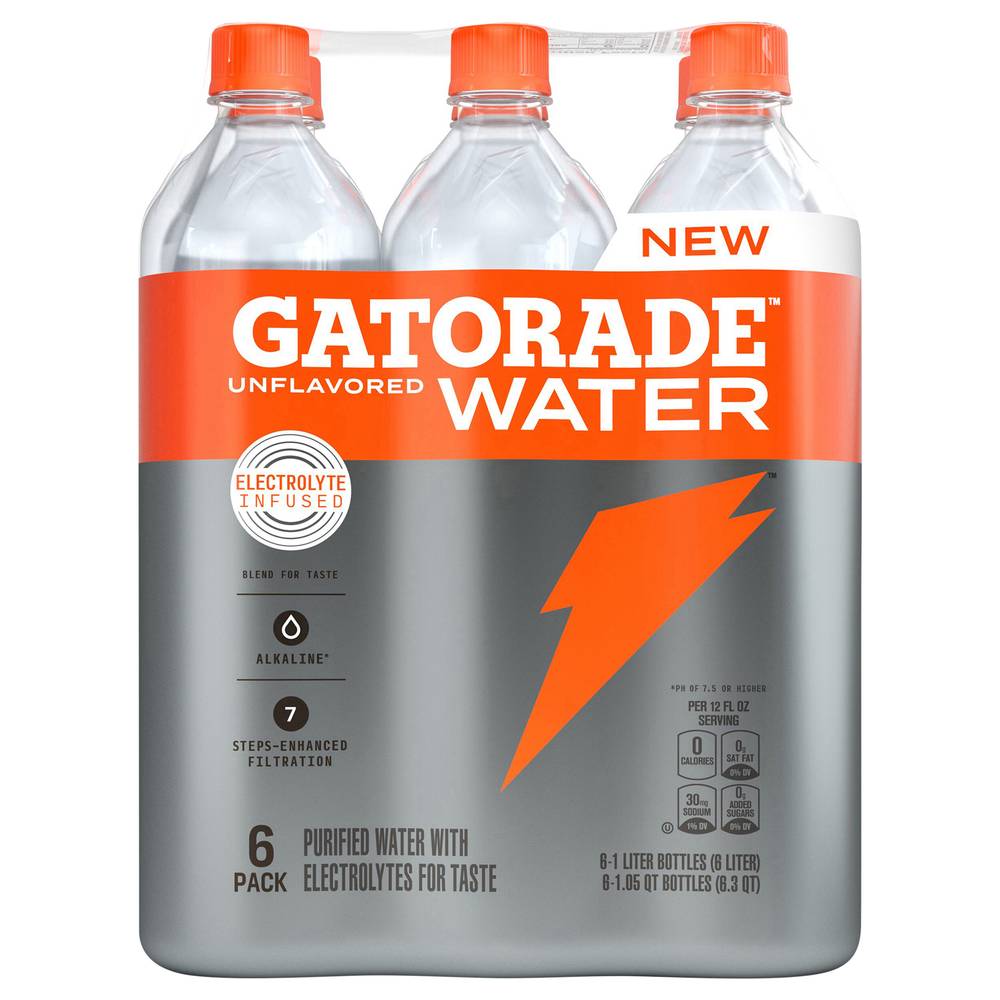 Gatorade Purified Water (6 x 1 L)