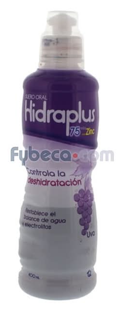 Hidraplus 75Meq  Zinc Uva Frasco 400Ml