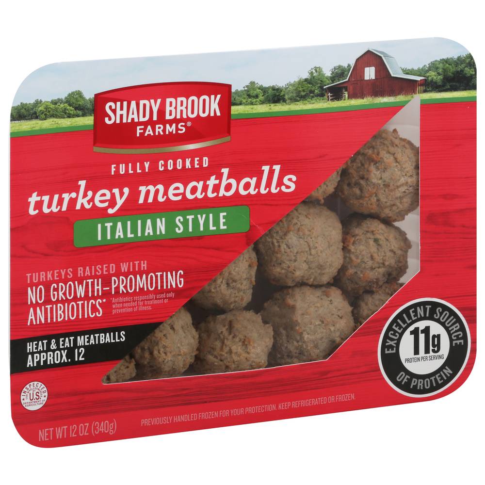 Shady Brook Farms Italian Style Fully Cooked Turkey Meatballs (12 oz)